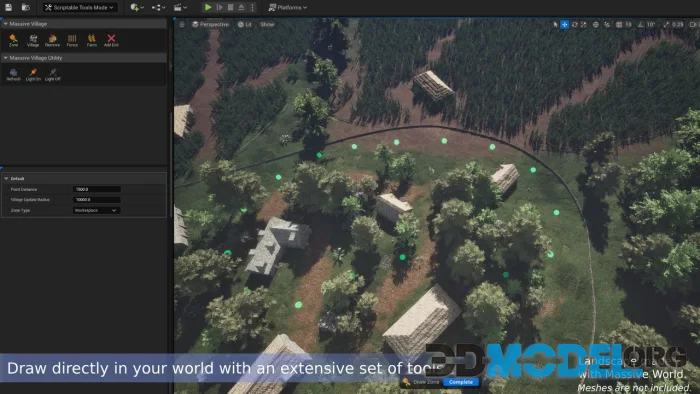 Massive  Village - Procedural villages, farms and ruins with PCG