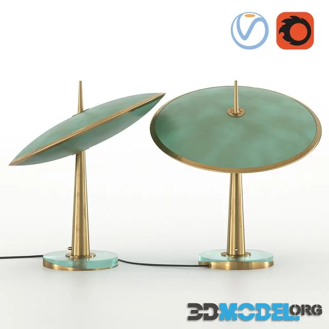 Max Ingrand Fontana Arte Disco Table Lamp