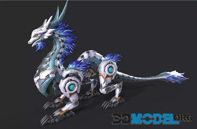 Mecha Tyrannosaurus Low-poly (PBR)