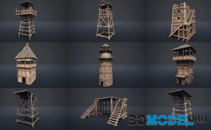 Medieval Watchtowers and Platforms - v1