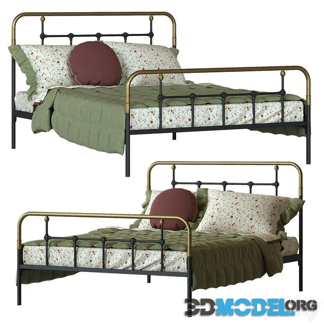 Metal bed Asper La redoute