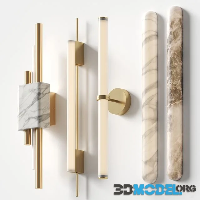 Modern Metier - set of wall lamps