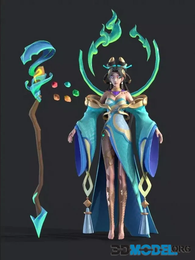 Mother Nuwa Low-poly (PBR)
