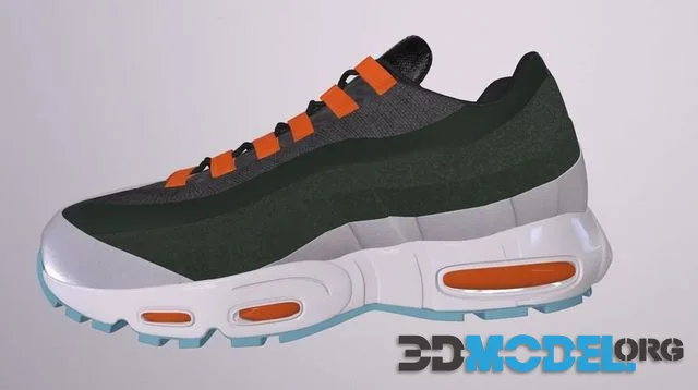 NIKE AIR MAX 95 SHOES Low-poly (PBR)