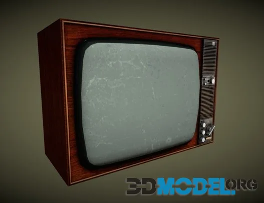 Old TV Gorizont 204 (PBR)