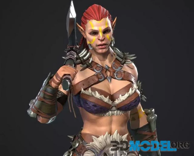 Orc warrior 1 Low poly