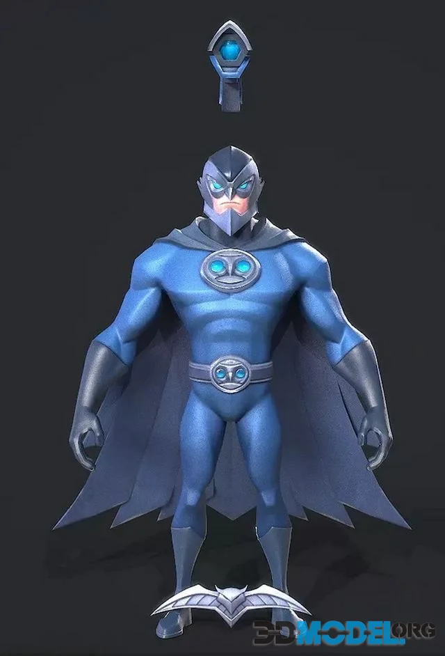 Owlman Low-poly (PBR)