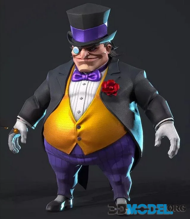 Penguin Low-poly (PBR)