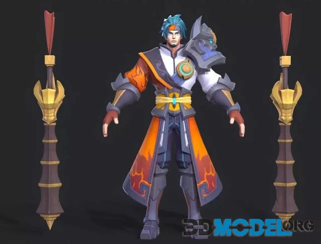 Qin Qiong Low-poly (PBR)
