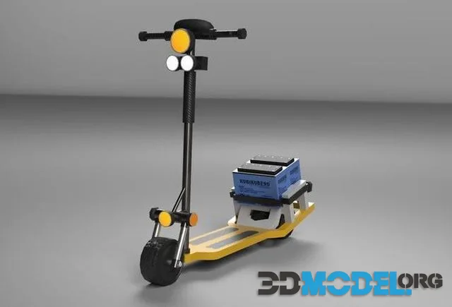Realistic Electric Scooter Low-poly (PBR)