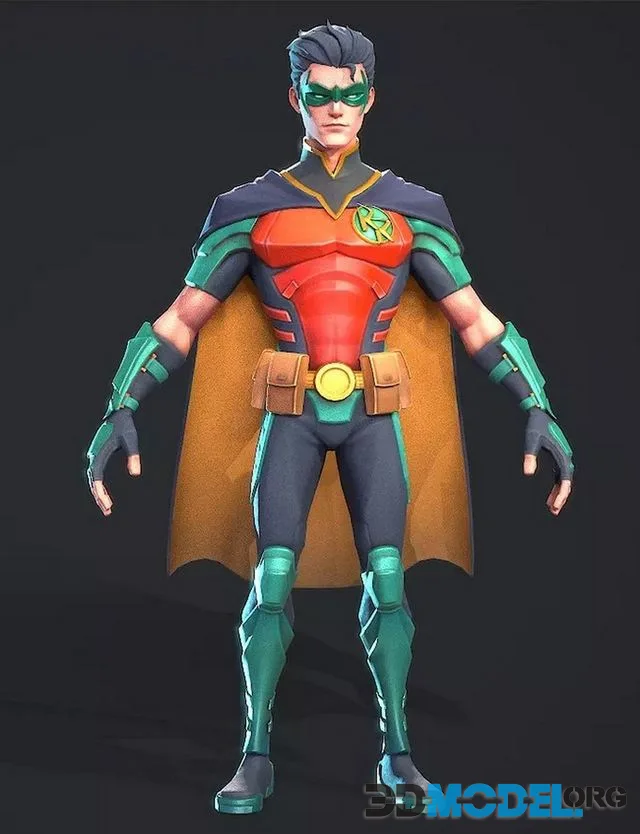 Red Robin Low-poly (PBR)