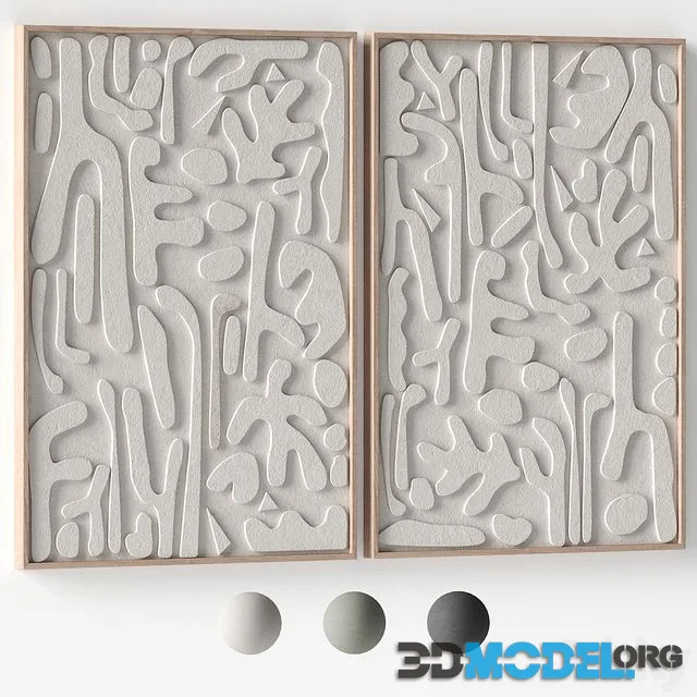 Relief artwork 22 - 3d art wall decor - Panels