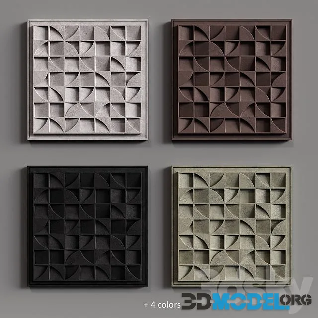 Relief White Puzzle Square