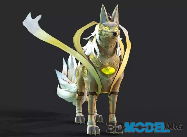 Robot dog Low-poly (PBR)