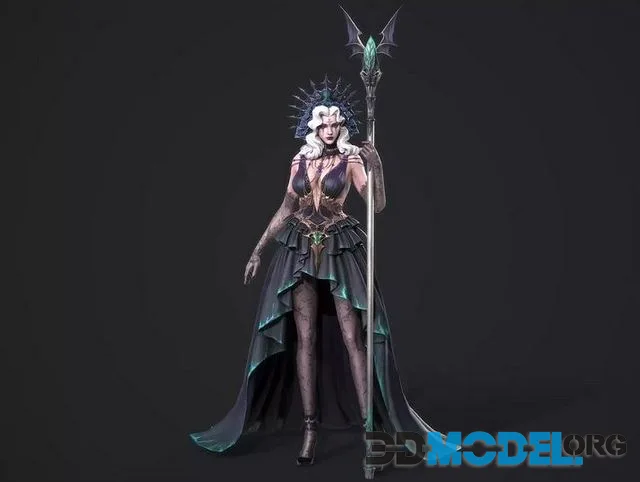 Rose female emperor Low-poly (PBR)