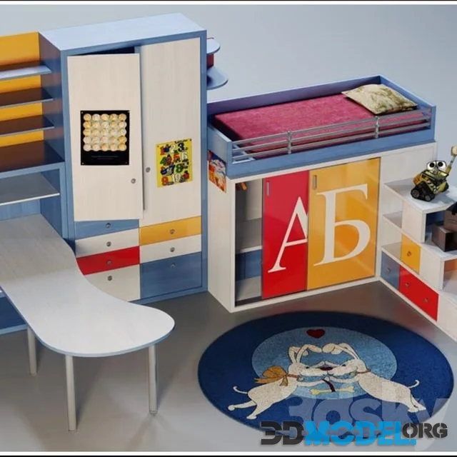 Set of furniture for childroom