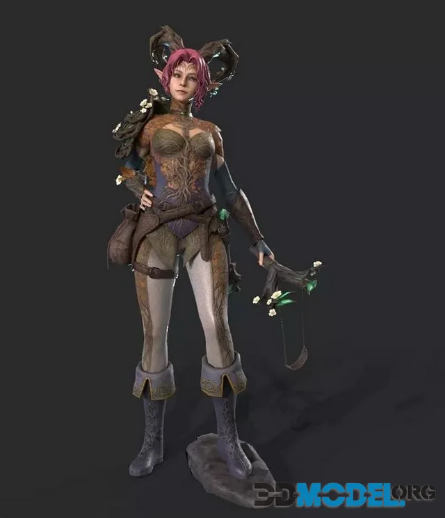 Slingshot Fairy Low-poly