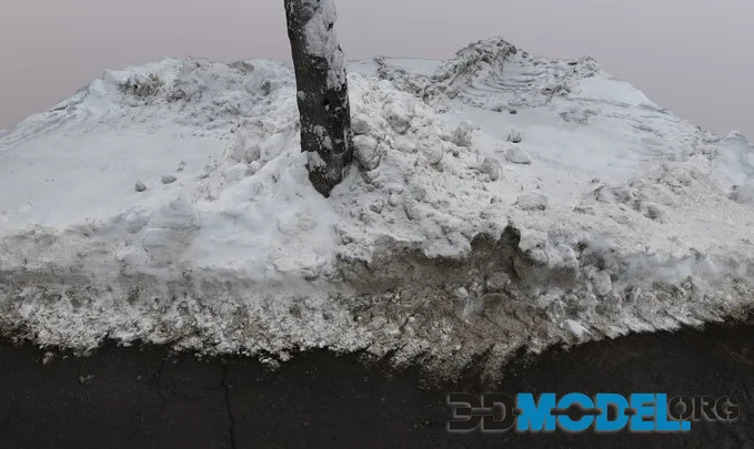 Snowy Dirty Road (PBR)