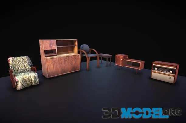 Soviet Furniture Pack (Lowpoly) (PBR)