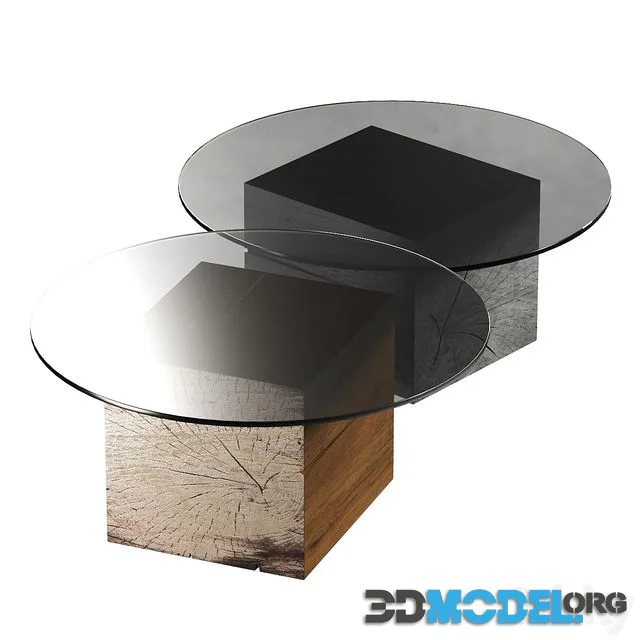 Stump tables with round top