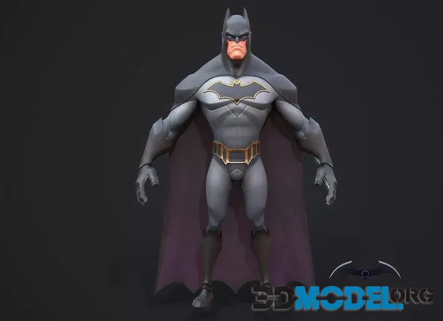 Stylized Batman Low-poly (PBR)