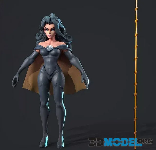 Superwoman Earth 3 Low-poly (PBR)