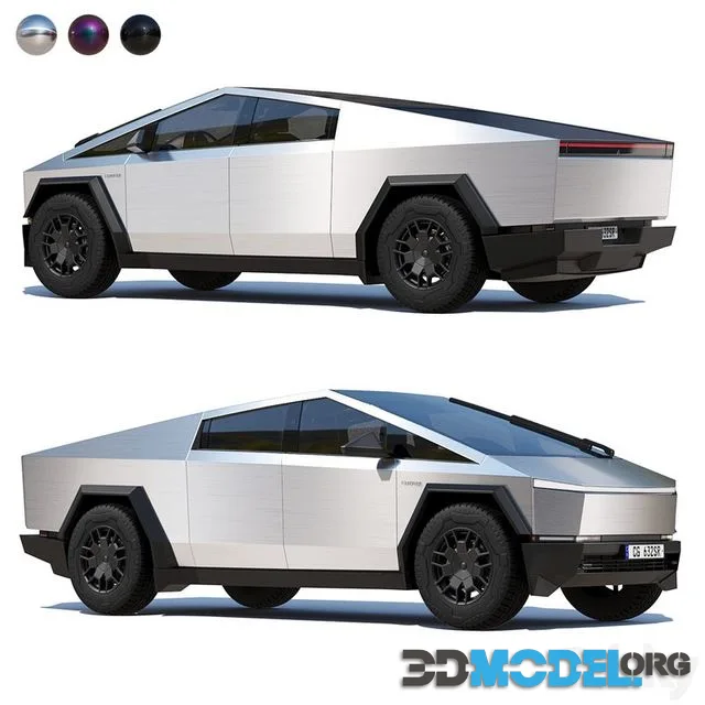 Tesla Cybertruck mid-poly