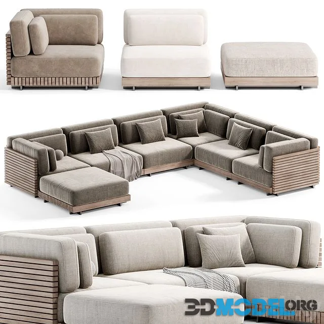 The Caicos Outdoor Sofa 02 by design-milk, Modular sofa