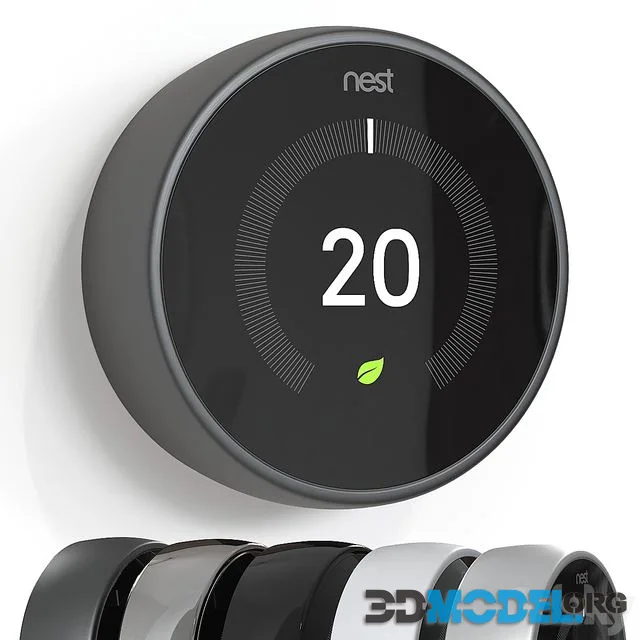 Thermostat Nest Learning Thermostat. (5 materials)