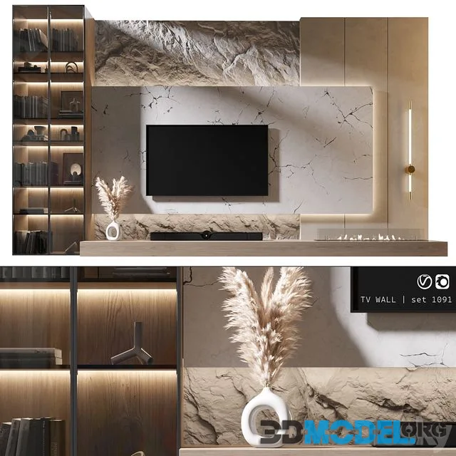 TV Wall set 1091