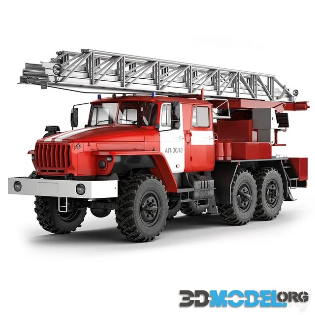 Ural 4320 Fire ladder 3040 2018