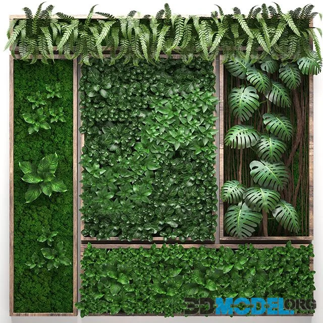 Vertical garden 22. Five separate modules