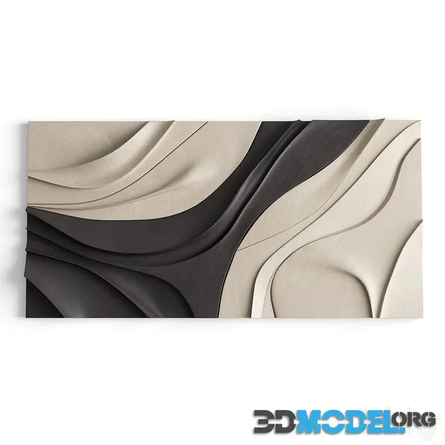 Wall two-color 3d panel for home decor
