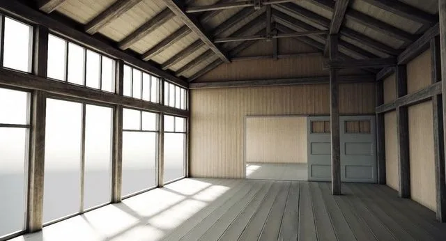 Wooden Hangar (PBR)