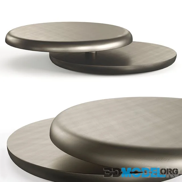 Yo-Yo Brushed Bronze Coffee Table