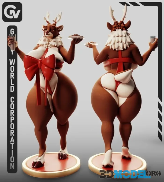 Gray World Corporation - Furry Deer 2 – Printable