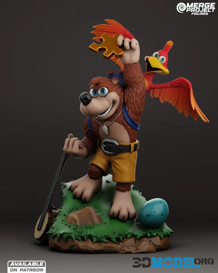 Merge Project Figures - Banjoo and Kazooie – Printable