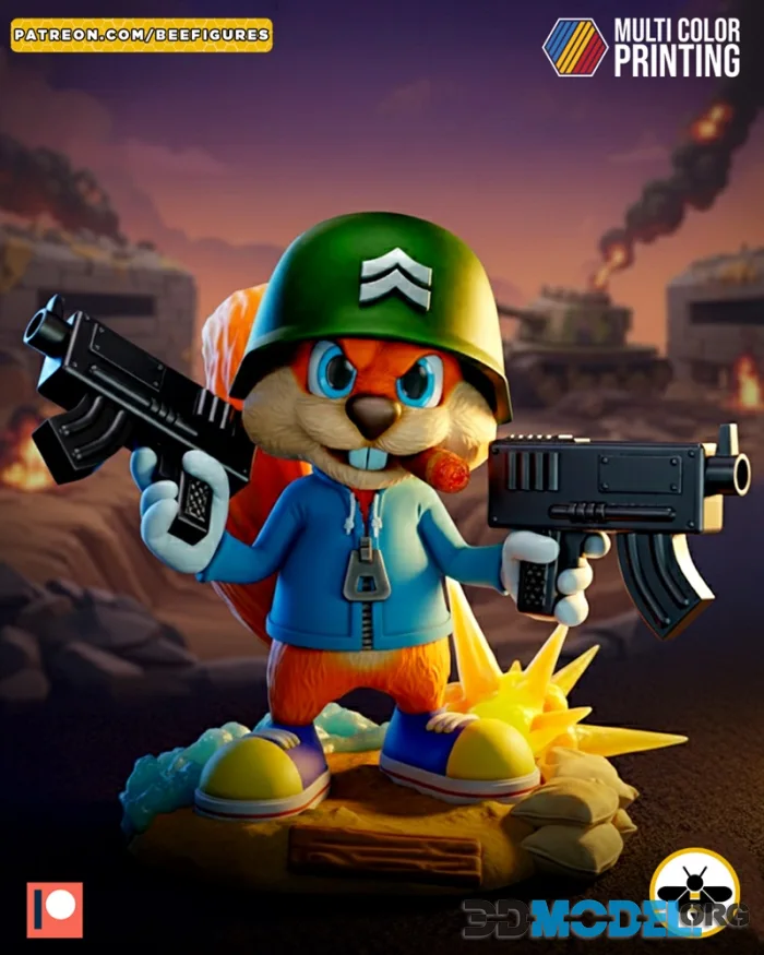 Bee Figures - Conker - Conker’s Bad Fur Day – Printable