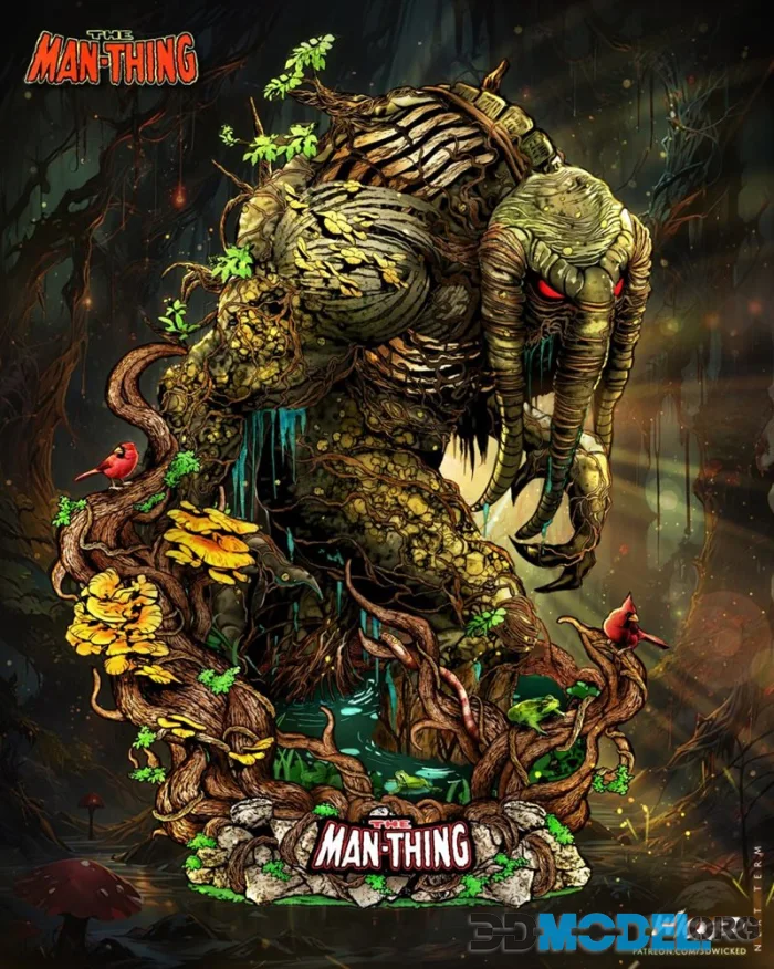 Wicked - Man Thing Sculpture – Printable