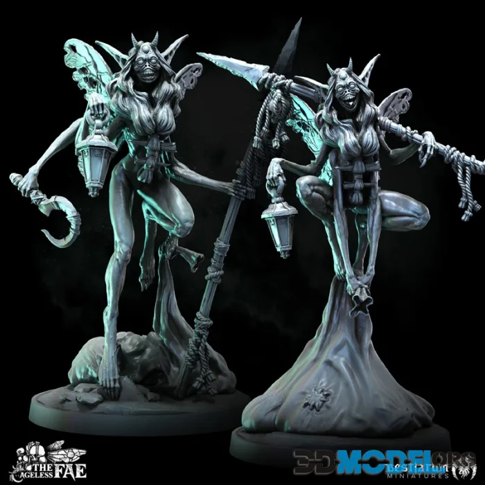 Bestiarum Miniatures - Fae Wanderer x2 - Dark Forest - Demons – Printable