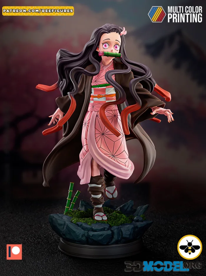Bee Figures - Nezuko - Demon Slayer Kimetsu no Yaiba – Printable