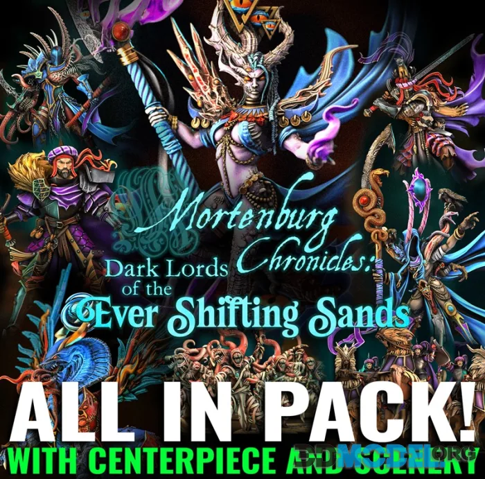 Heroes Infinite - Mortenburg Chronicles - Dark Lords of the Ever Shifting Sands – Printable