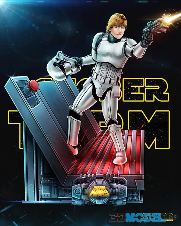 SW3D - Luke Stormtrooper Sculpture – Printable