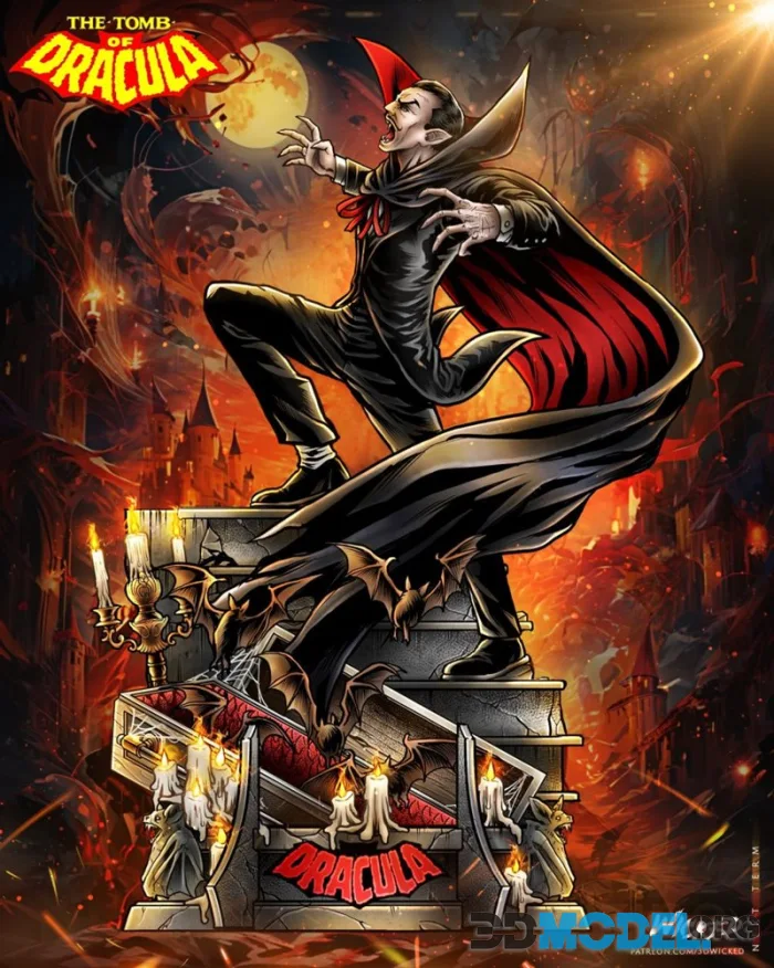 Wicked - Dracula Sculpture – Printable