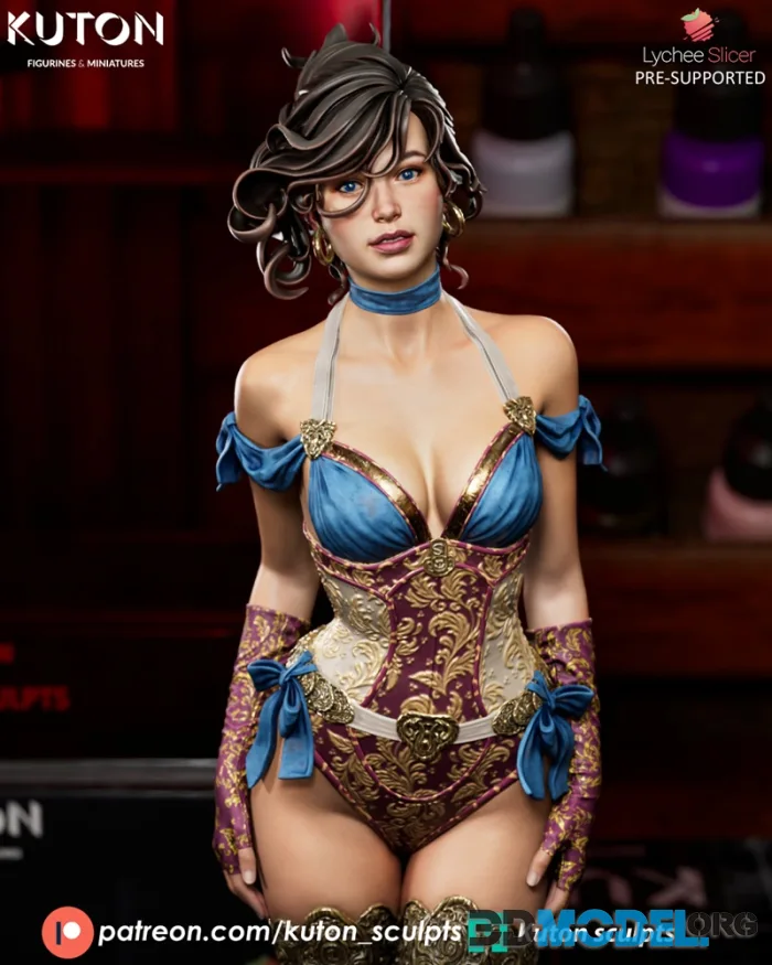 Kuton Figurines - Lady Lace – Printable