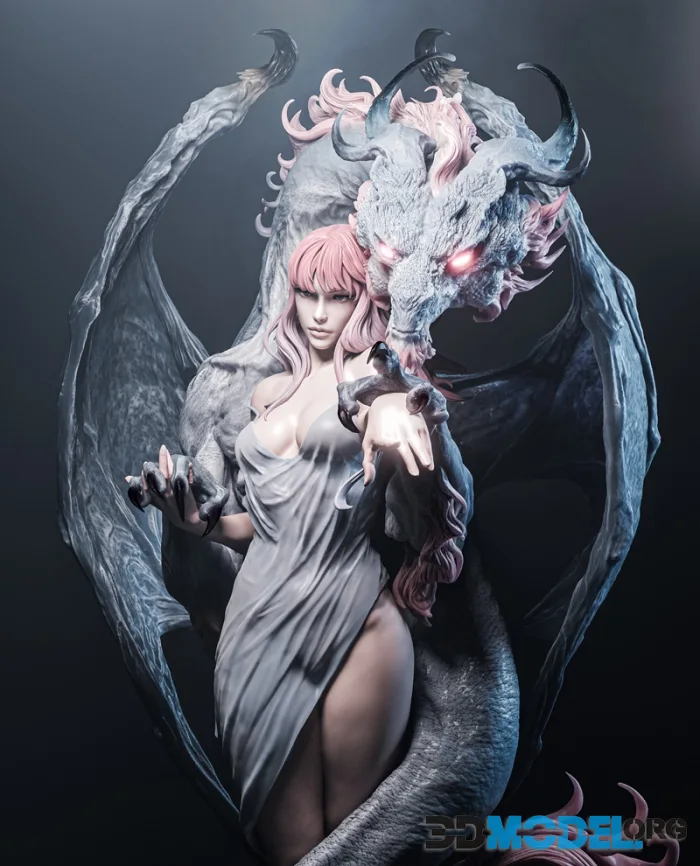 CA 3D Studios - Dragon Girl – Printable