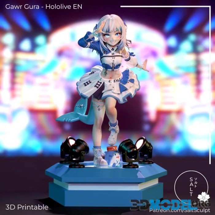 Saltsculpt - Gawr Gura - Hololive – Printable