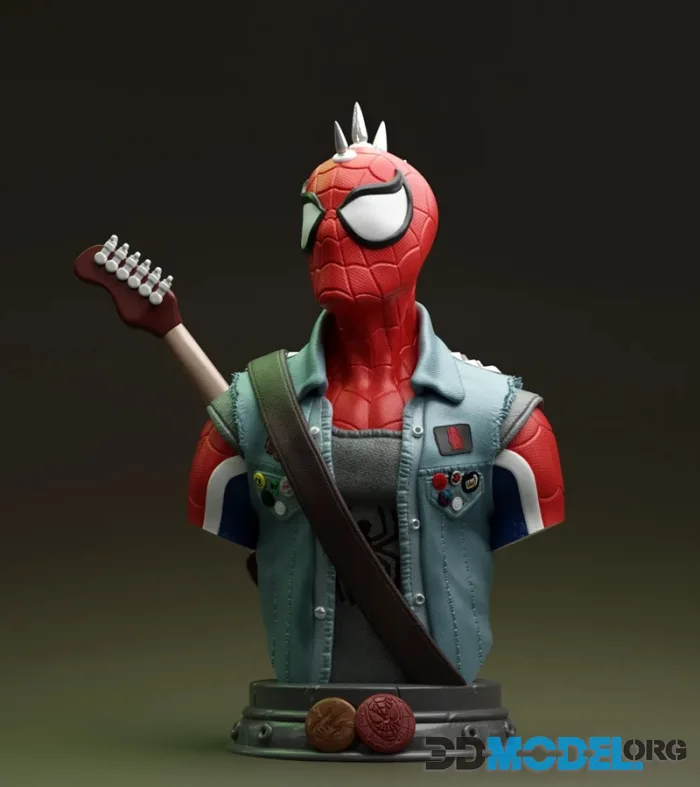 Wekster - Spiderpunk Bust – Printable