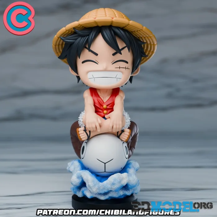 Chibi Land Figures - Luffy – Printable