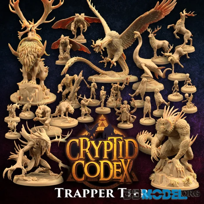 The Dragon Trappers Lodge - Cryptid Codex - Trapper Tier October 2025 – Printable